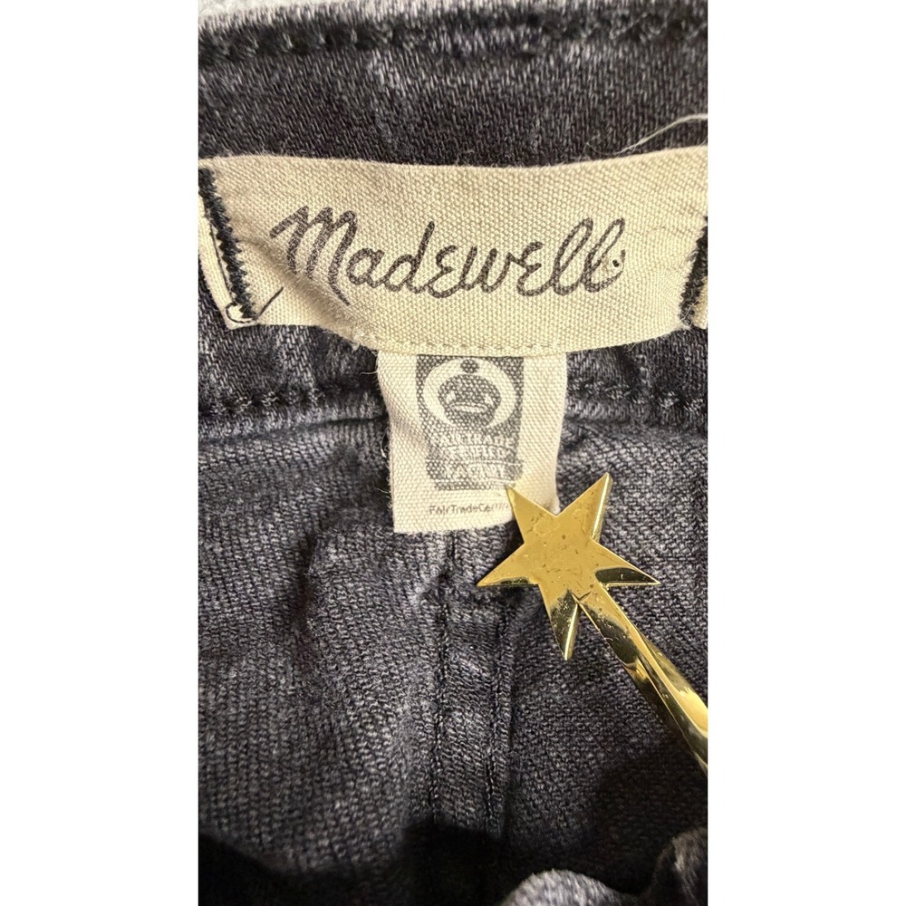 Madewell Mid-Rise Perfect Vintage Jean Faded Black Straight Leg Size 27 - Picture 4 of 8